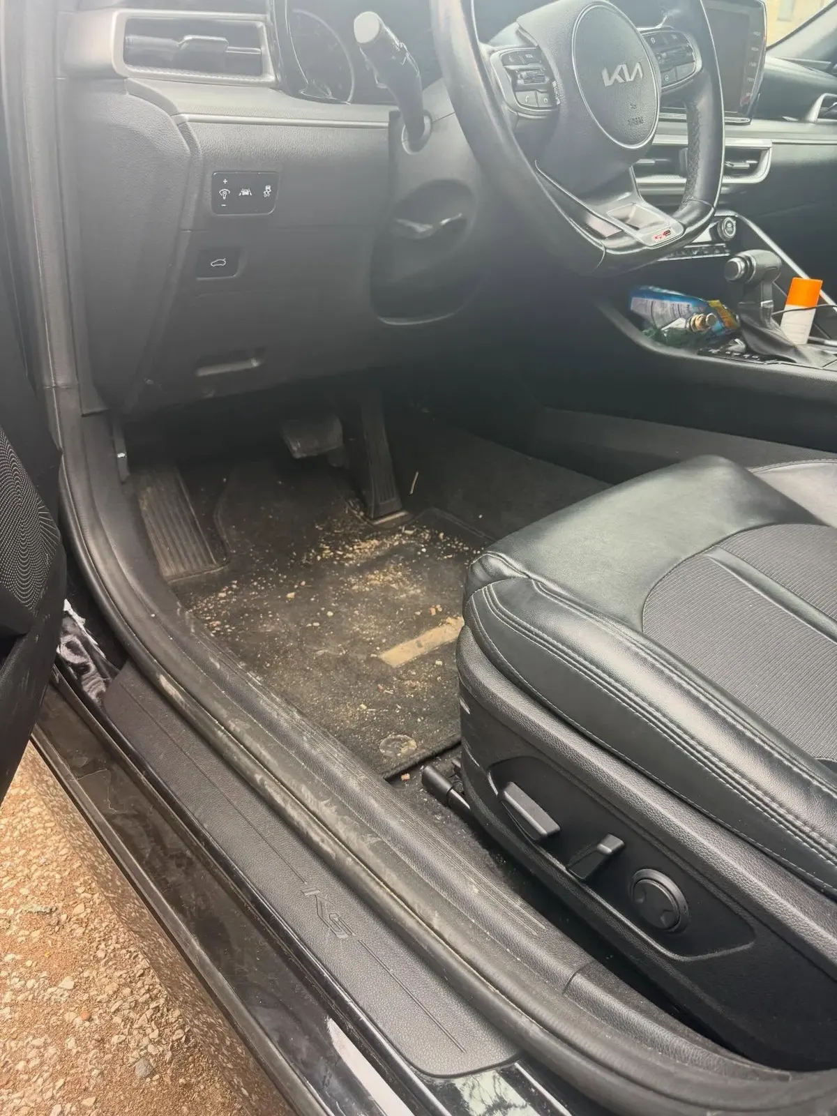 Detailed SUV dashboard and console